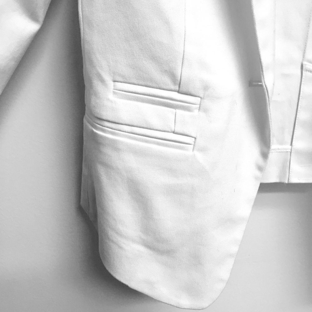 Club Monaco White Scarlet Blazer Jacket Size 00 - Picture 3 of 7
